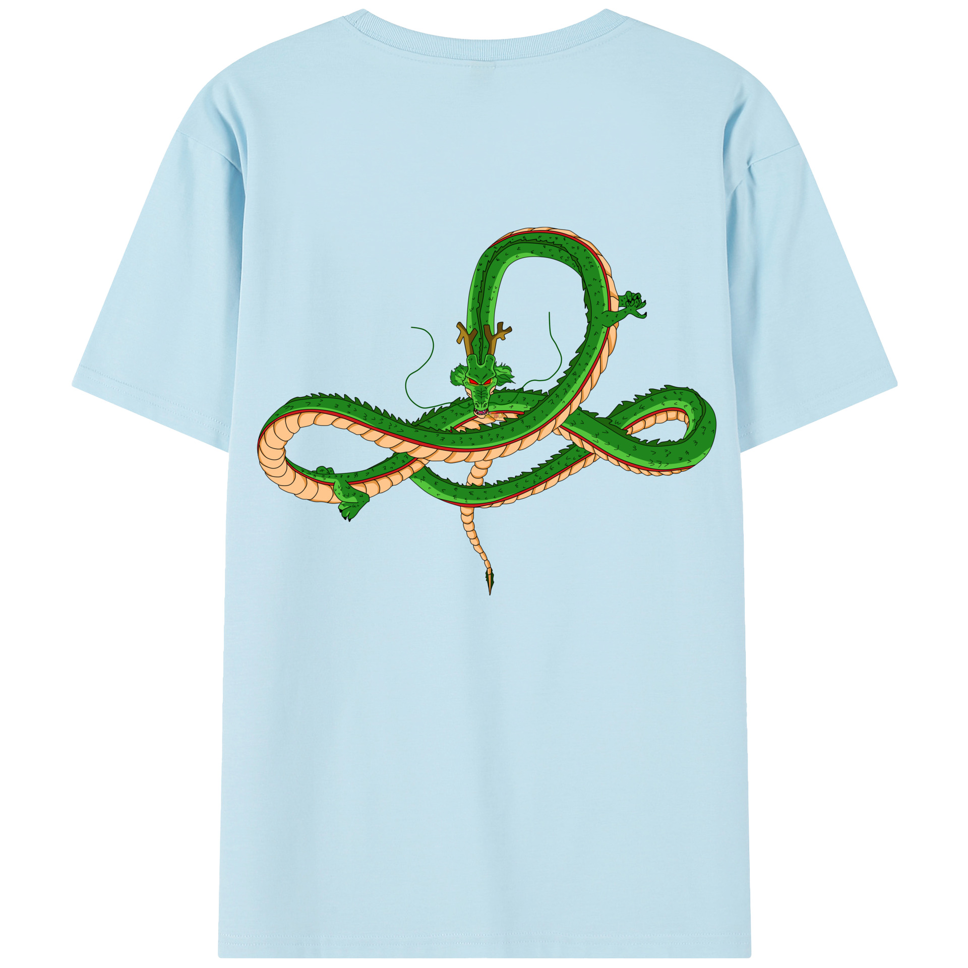 （画像用） ドラゴンボール 神龍 シェンロン DRAGON BALL Shenron 綿100％半袖Tシャツ（背面プリント）